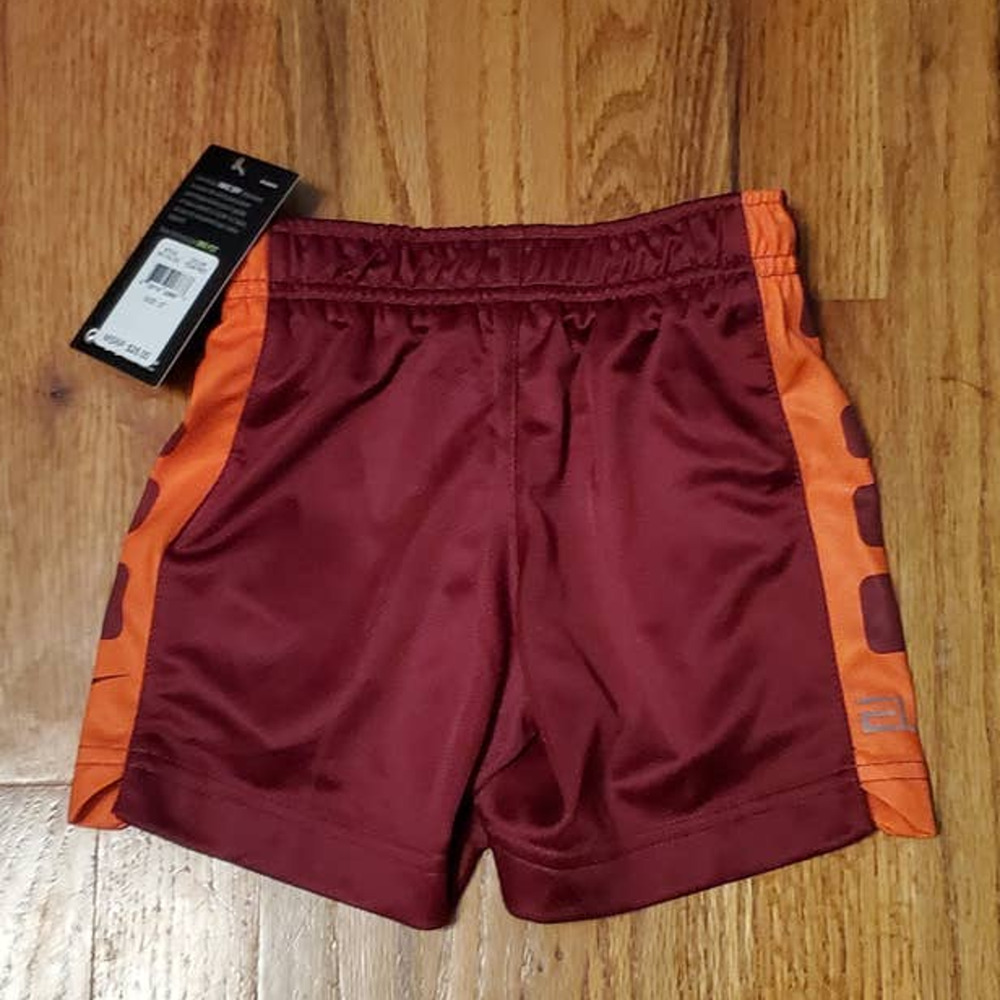 Nike Kids Dri-FIT Elite Stripe Short Red Burgundy Boy's Size 2T